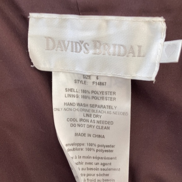 David’s Bridal Bridesmaid dress or formal gown - Picture 5 of 5